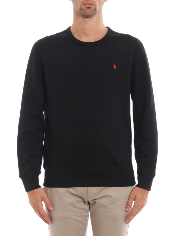 The Best Shops POLO RALPH LAUREN: Sweatshirts & Sweaters - Black cotton blend sweatshirt